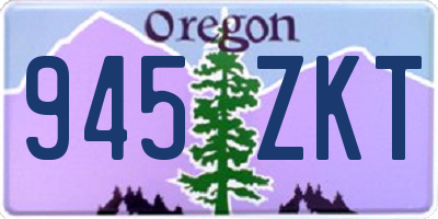 OR license plate 945ZKT