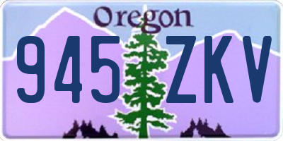 OR license plate 945ZKV