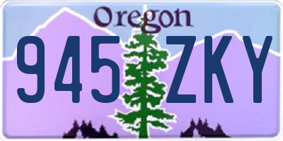 OR license plate 945ZKY