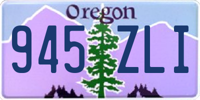 OR license plate 945ZLI
