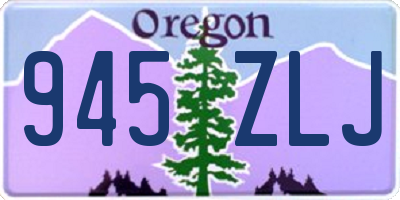 OR license plate 945ZLJ