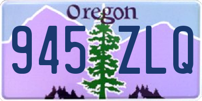 OR license plate 945ZLQ