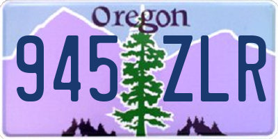 OR license plate 945ZLR
