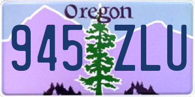 OR license plate 945ZLU