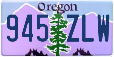 OR license plate 945ZLW