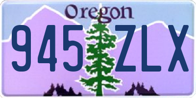 OR license plate 945ZLX