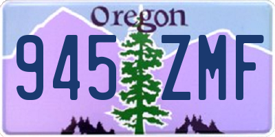 OR license plate 945ZMF