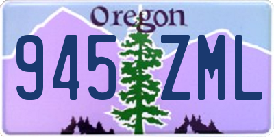 OR license plate 945ZML