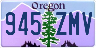 OR license plate 945ZMV