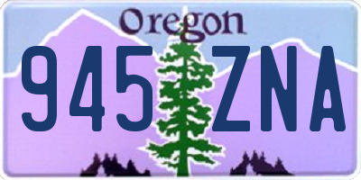OR license plate 945ZNA