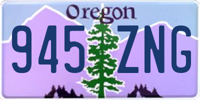 OR license plate 945ZNG