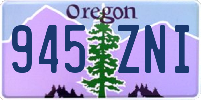 OR license plate 945ZNI