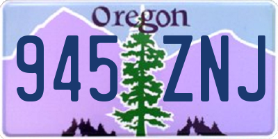 OR license plate 945ZNJ