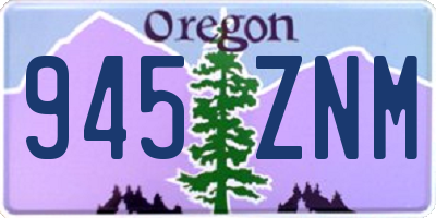OR license plate 945ZNM