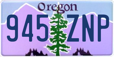 OR license plate 945ZNP