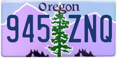 OR license plate 945ZNQ