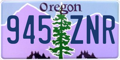 OR license plate 945ZNR