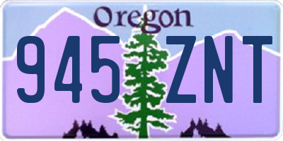 OR license plate 945ZNT