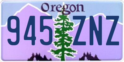OR license plate 945ZNZ
