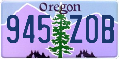 OR license plate 945ZOB