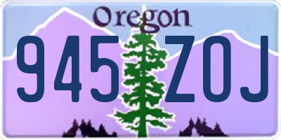 OR license plate 945ZOJ