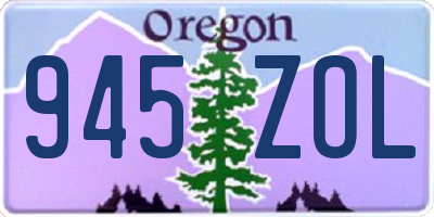 OR license plate 945ZOL