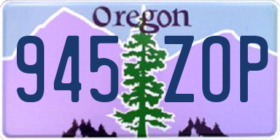 OR license plate 945ZOP