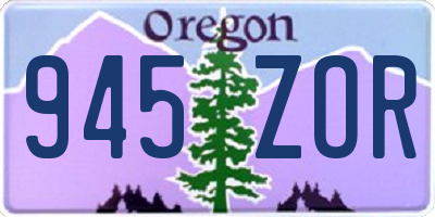 OR license plate 945ZOR