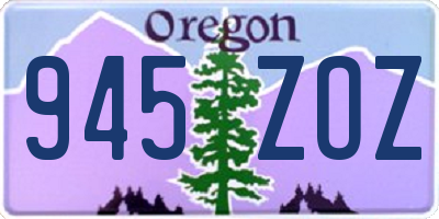 OR license plate 945ZOZ