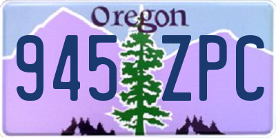 OR license plate 945ZPC