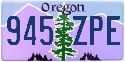 OR license plate 945ZPE
