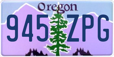 OR license plate 945ZPG