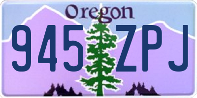 OR license plate 945ZPJ