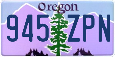 OR license plate 945ZPN