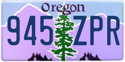OR license plate 945ZPR