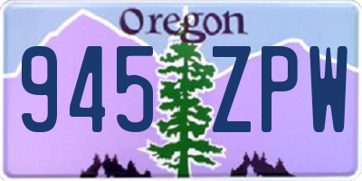 OR license plate 945ZPW