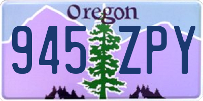 OR license plate 945ZPY