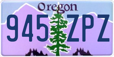 OR license plate 945ZPZ