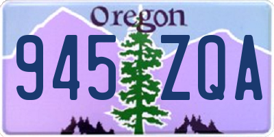 OR license plate 945ZQA