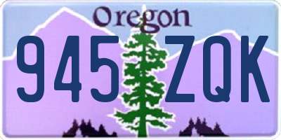 OR license plate 945ZQK