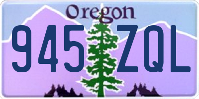 OR license plate 945ZQL