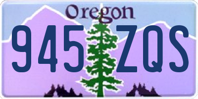 OR license plate 945ZQS