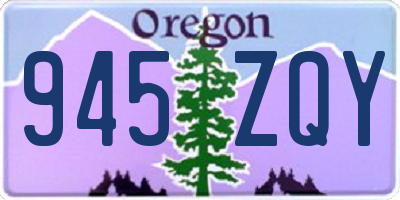 OR license plate 945ZQY