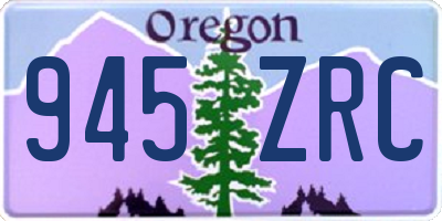 OR license plate 945ZRC