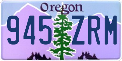OR license plate 945ZRM