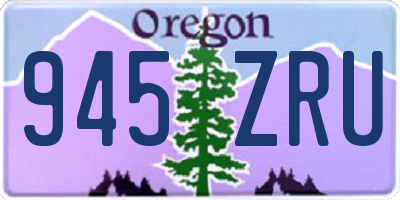 OR license plate 945ZRU