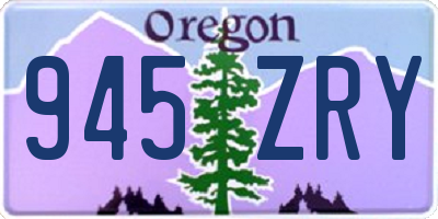 OR license plate 945ZRY