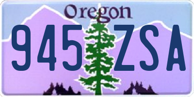 OR license plate 945ZSA
