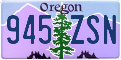 OR license plate 945ZSN