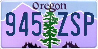 OR license plate 945ZSP